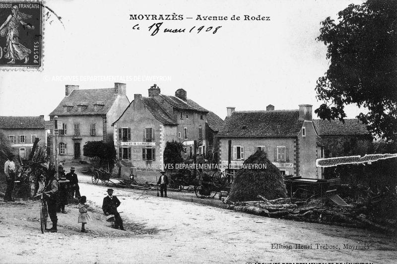 MOYRAZÈS – Avenue de Rodez [1908 ?]
